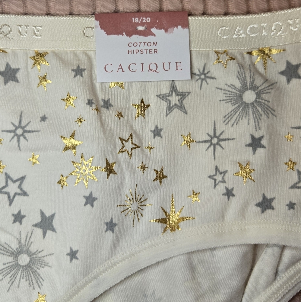 Cacique Celestial Starts Cotton Hipster Panties - Picture 4 of 8